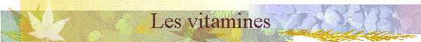 Les vitamines