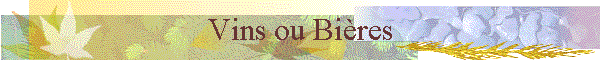 Vins ou Bires